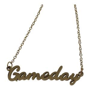 Custom Made Gold 'Gameday' Necklace With Gift Box